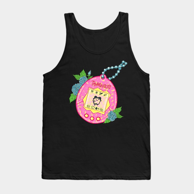 Tamagotchi Tank Top by Eyeballkid-